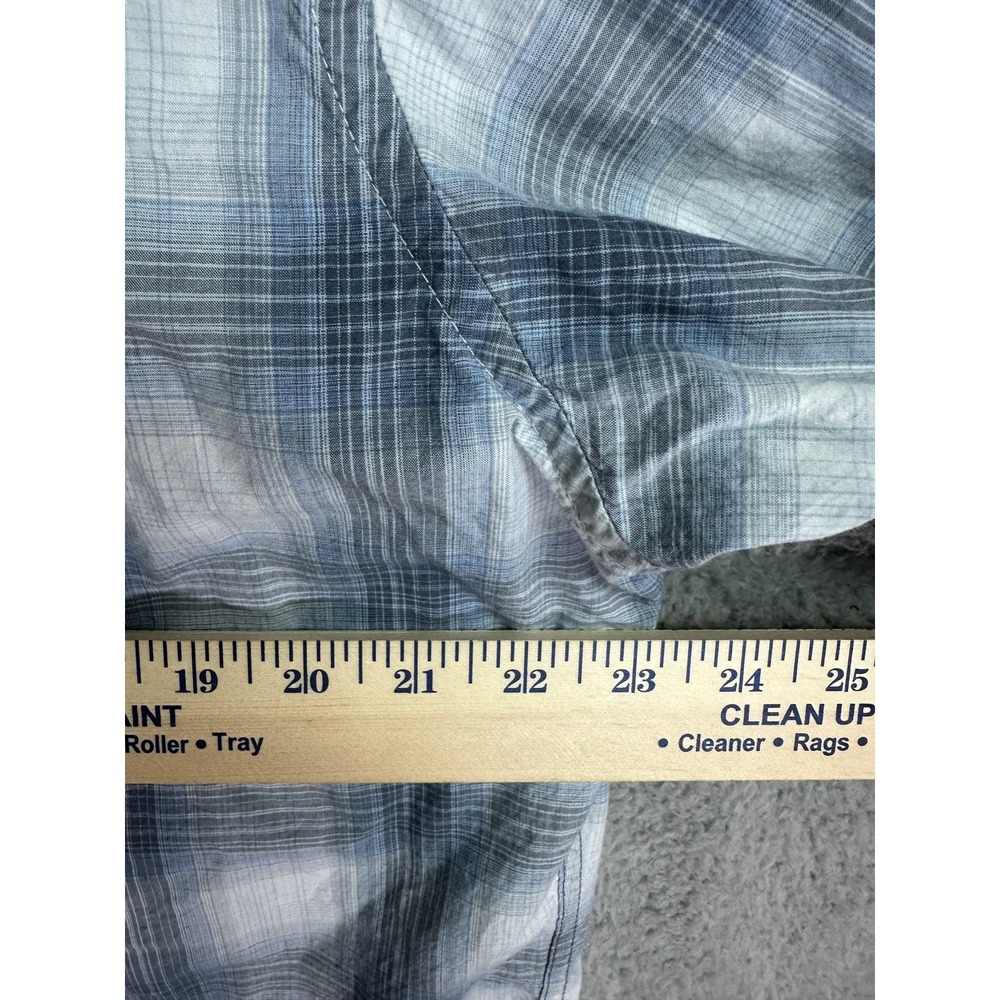 Eddie Bauer Shirt Mens Large Plaid Classic Fit Button Up Outdoor Hiking Casual - Picture 5 of 9
